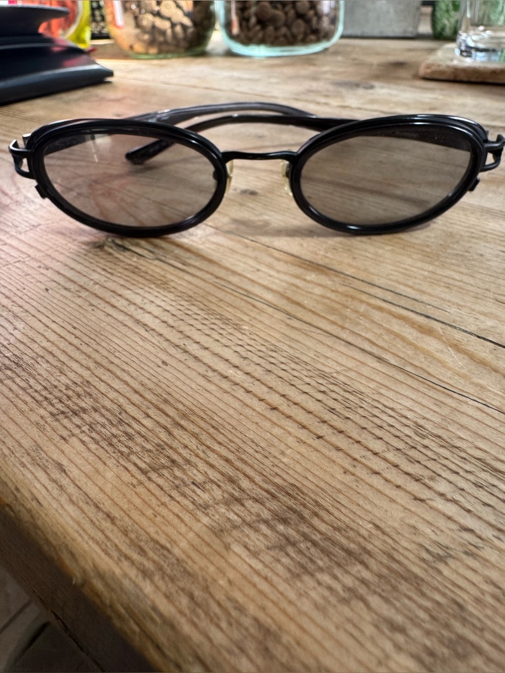 Vintage Jean Paul Gaultier JPG 58-0025 Oval Sunglasses Made in Japan 90s